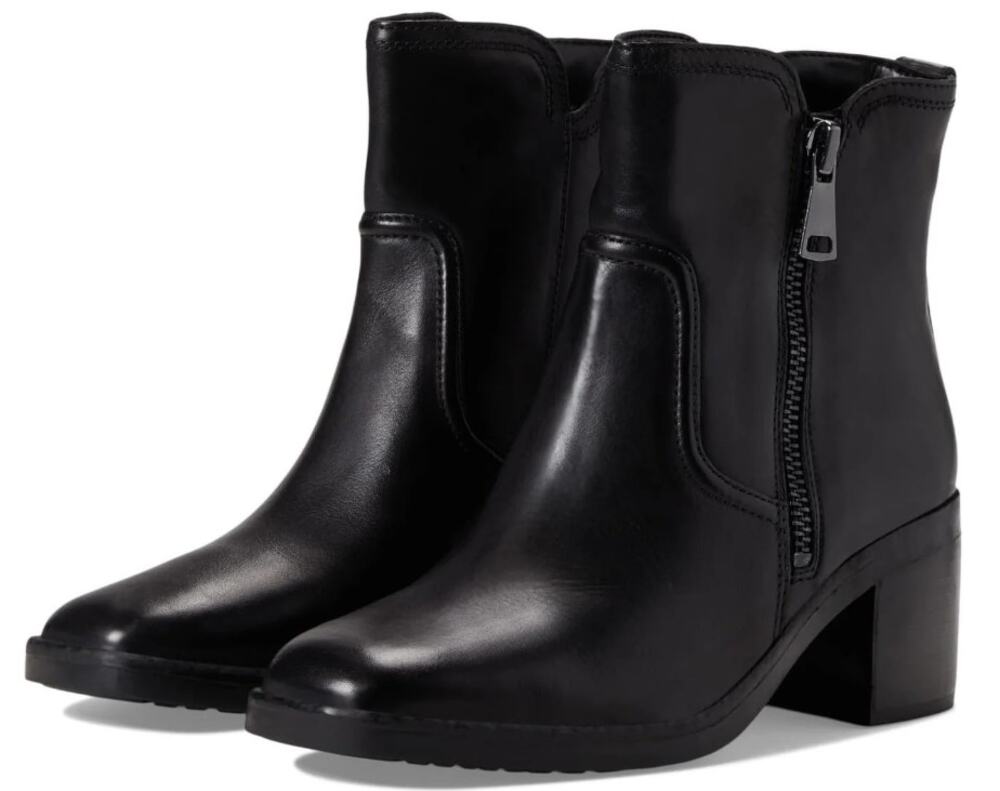 Naturalizer Womens Emmy Ankle Boots Size 8.5 EU 39 Black Leather NIB